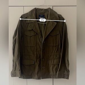 Madewell Olive Green Utility Jacket with Flap Pockets